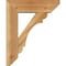 Ekena Millwork Olympic Slat Rough Sawn Bracket w/ Offset Brace, Western Red Cedar, 6"W x 18"D x 22"H BKT0604X18X22OLY06RWR - alternate 4